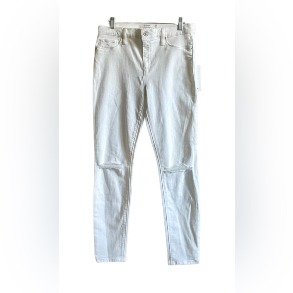 Hudson Denim White ‘Nico’ Mid-Rise Super Skinny _ 29